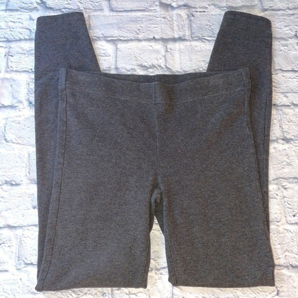 Madewell Signature Classic Neutral Minimalist Gray Fitted Stretch Sport Leggings